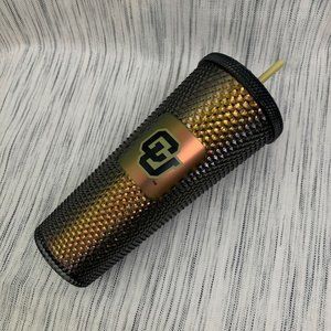 Colorado University CU Boulder Studded Iridescent Tumbler